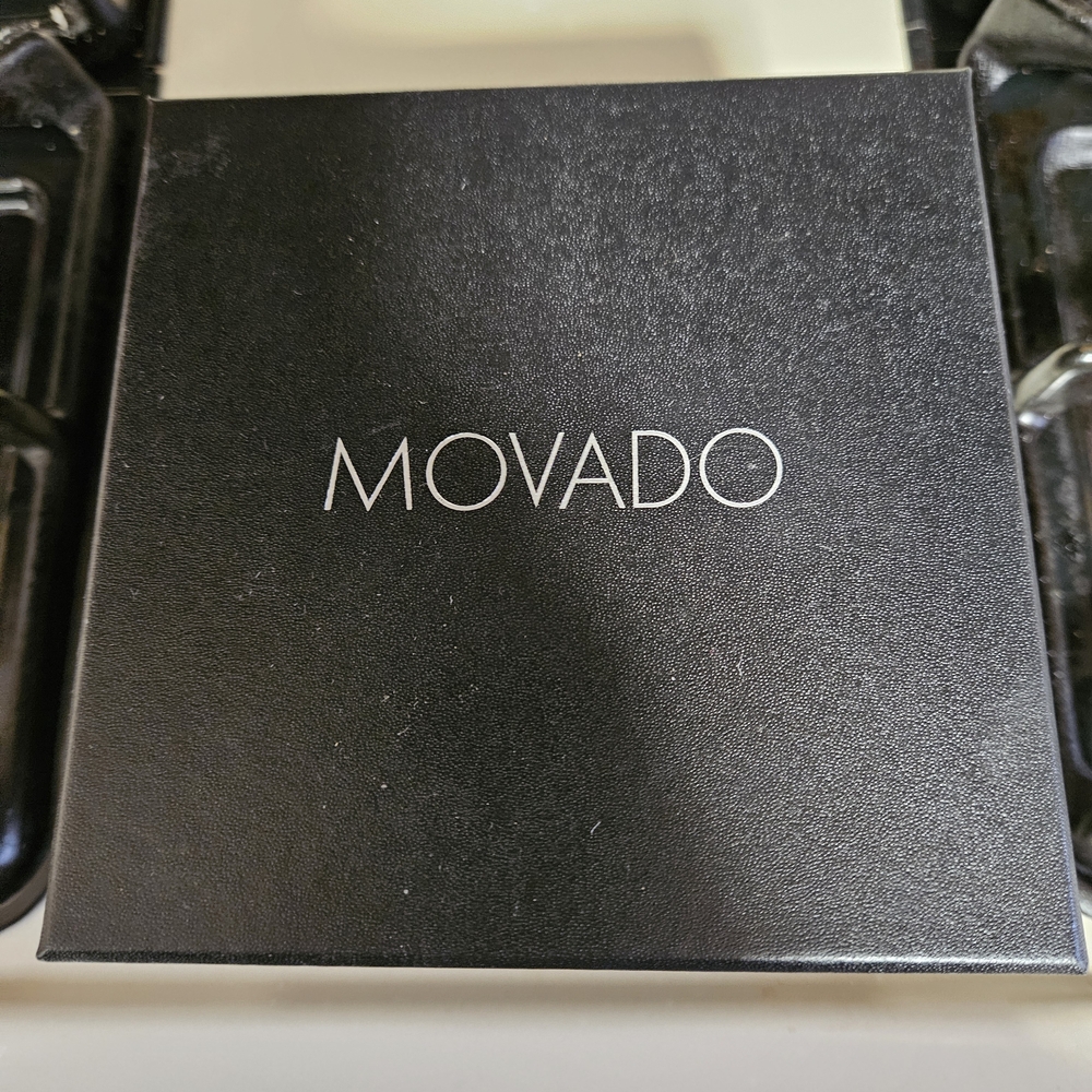 Movado Black Box with Silver‎ Logo